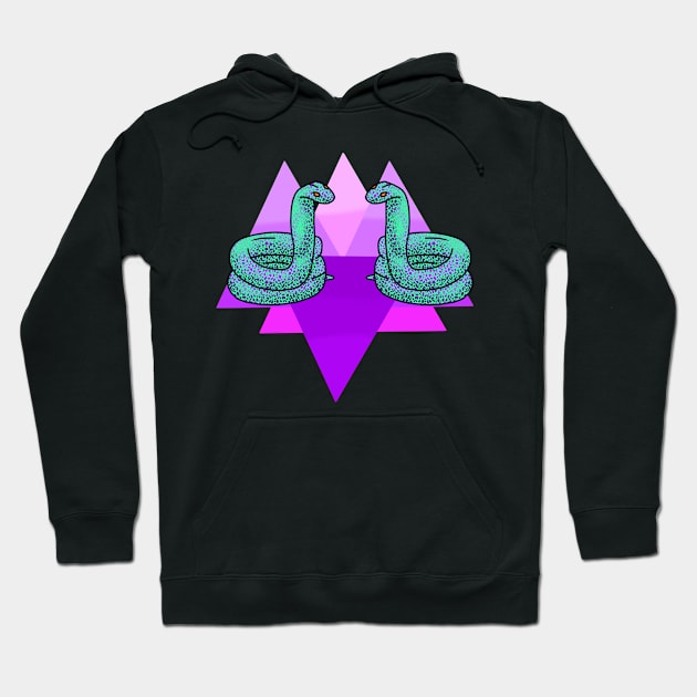 Snake Pyramid Hoodie by SchlockHorror